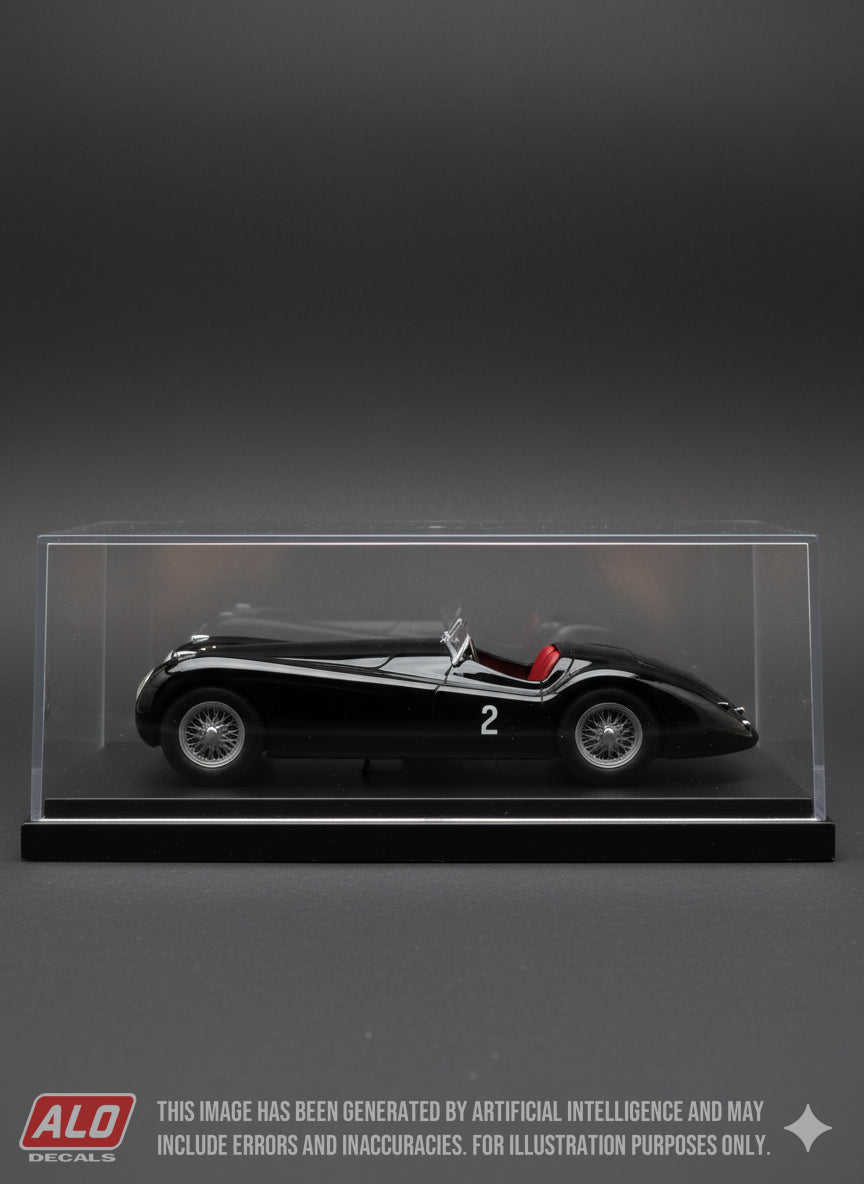 1950 CARRELL SPEEDWAY #2 JAGUAR XK120 PHIL HILL 1:43 DECALS