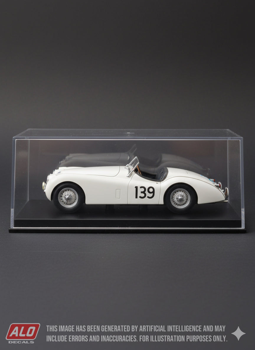 1950 COUPE DES ALPES #139 JAGUAR XK120 IAN APPLEYARD/PATRICIA APPLEYARD 1:43 DECALS