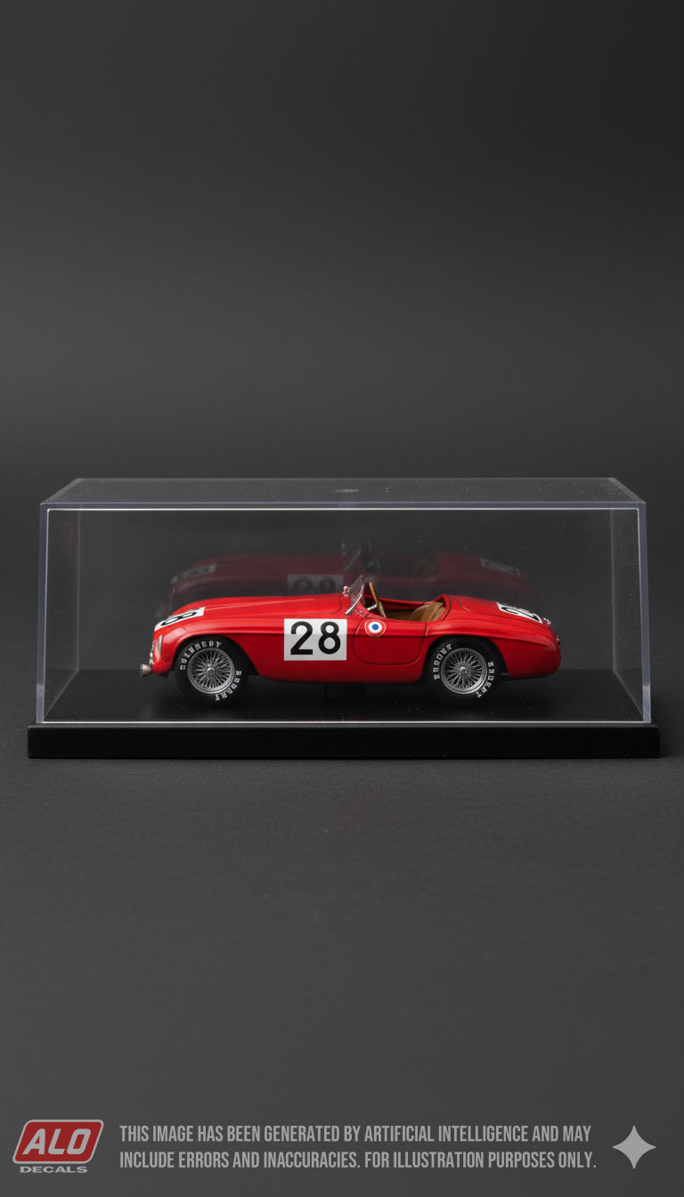 1950 LE MANS 24 HOURS #28 FERRARI 166 MM LORD SELSDON/JEAN LUCAS 1:43 DECALS