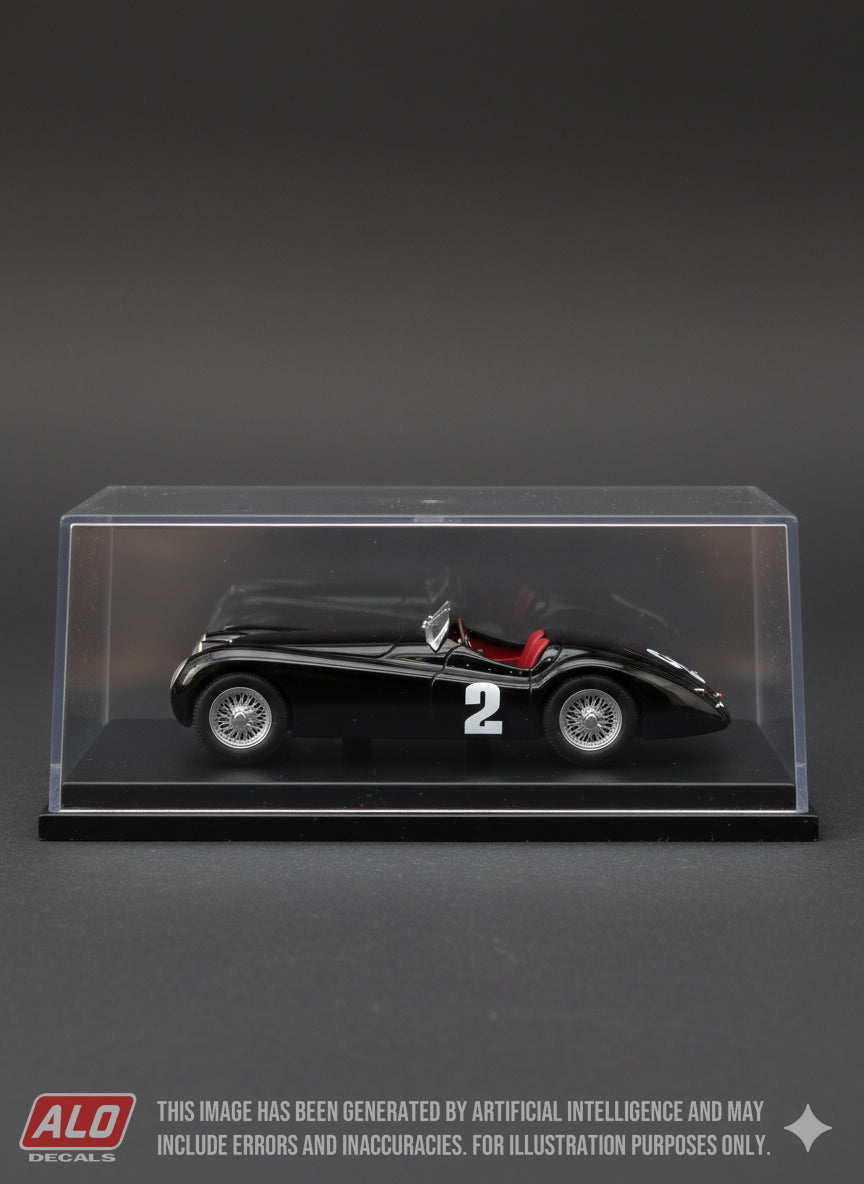 1950 PEBBLE BEACH CUP #2 JAGUAR XK120 PHIL HILL 1:43 DECALS