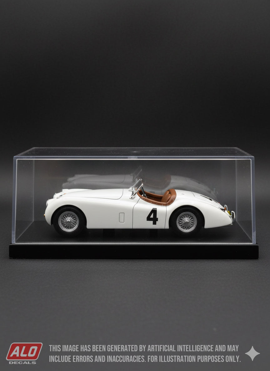 1950 PEBBLE BEACH CUP #4 JAGUAR XK120 BILL BREEZE 1:43 DECALS