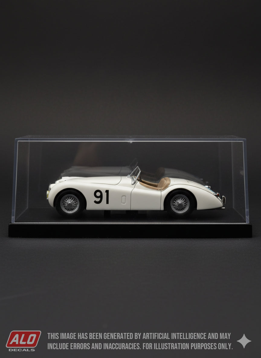 1951 COUPE DES ALPES #91 JAGUAR XK120 IAN APPLEYARD/PATRICIA APPLEYARD 1:43 DECALS