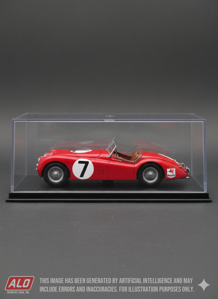 1952 CARRERA PANAMERICANA #7 JAGUAR XK120 SANTOS LETONA DIAZ/ENRIQUE OLIVER SANDOVAL 1:43 DECALS