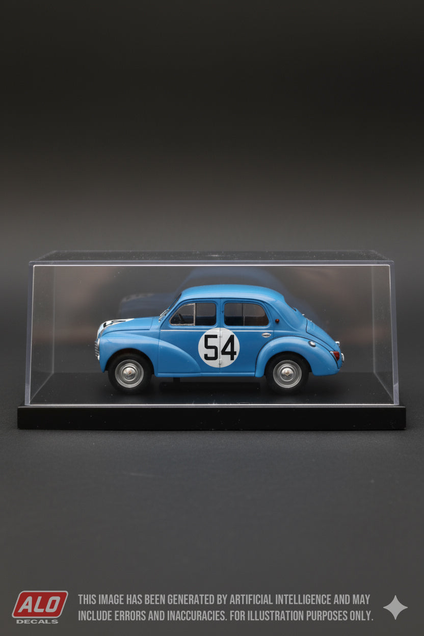 1952 LE MANS 24 HOURS #54 RENAULT 4CV LOUIS PONS/PAUL MOSER 1:43 DECALS
