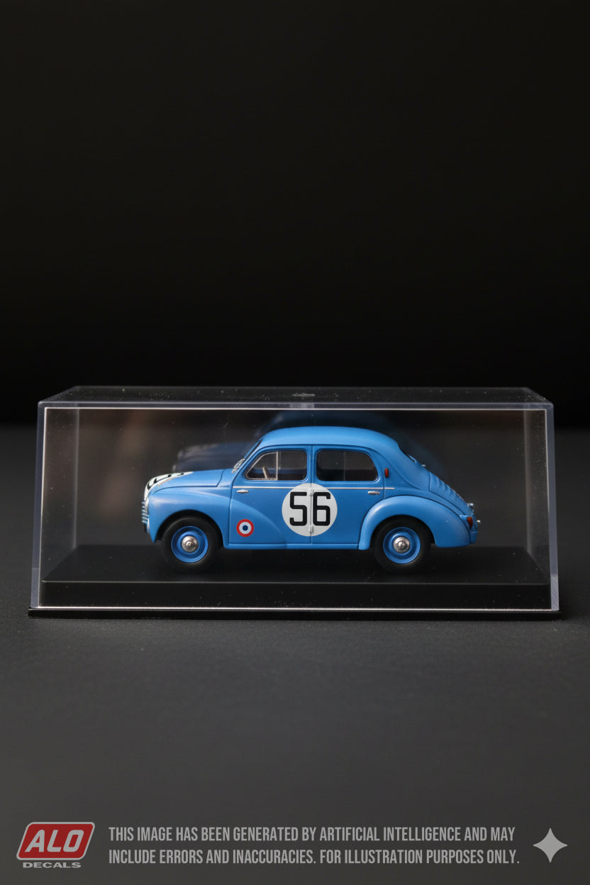 1952 LE MANS 24 HOURS #56 RENAULT 4CV JUST-EMILE VERNET/JEAN PAIRARD 1:43 DECALS