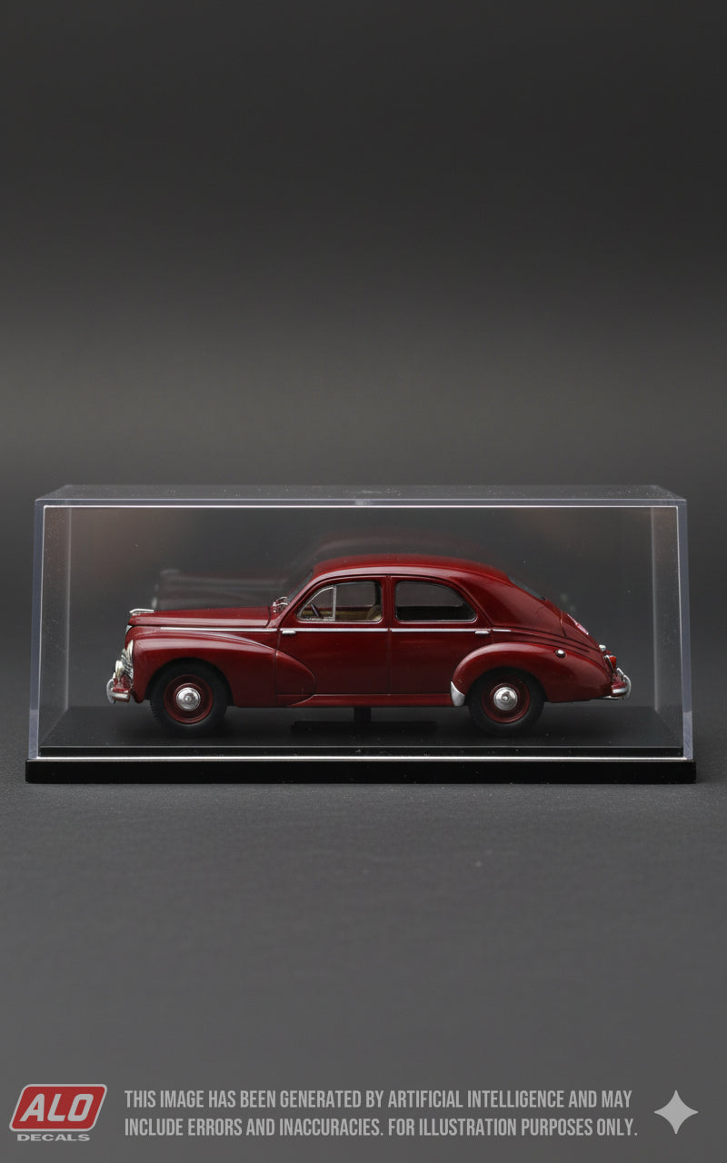 1952 MONTE CARLO RALLY #221 PEUGEOT 203 PER BERGAN/KONRAD BRYDE 1:43 DECALS
