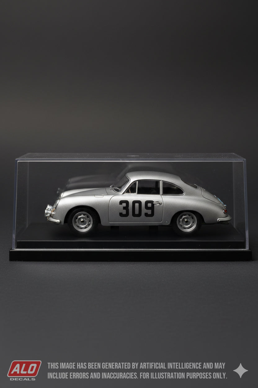 1953 COUPE DES ALPES #309 PORSCHE 356 GILBERTE THIRION/LISE RENAUD 1:43 DECALS