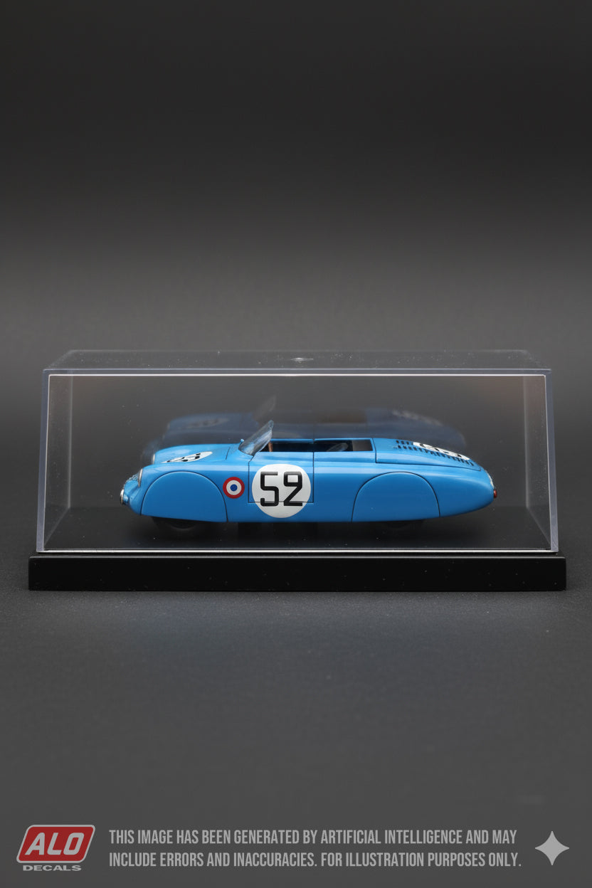 1953 LE MANS 24 HOURS #52 VP-RENAULT SPYDER YVES LESUR/ANDRE BRIAT 1:43 DECALS