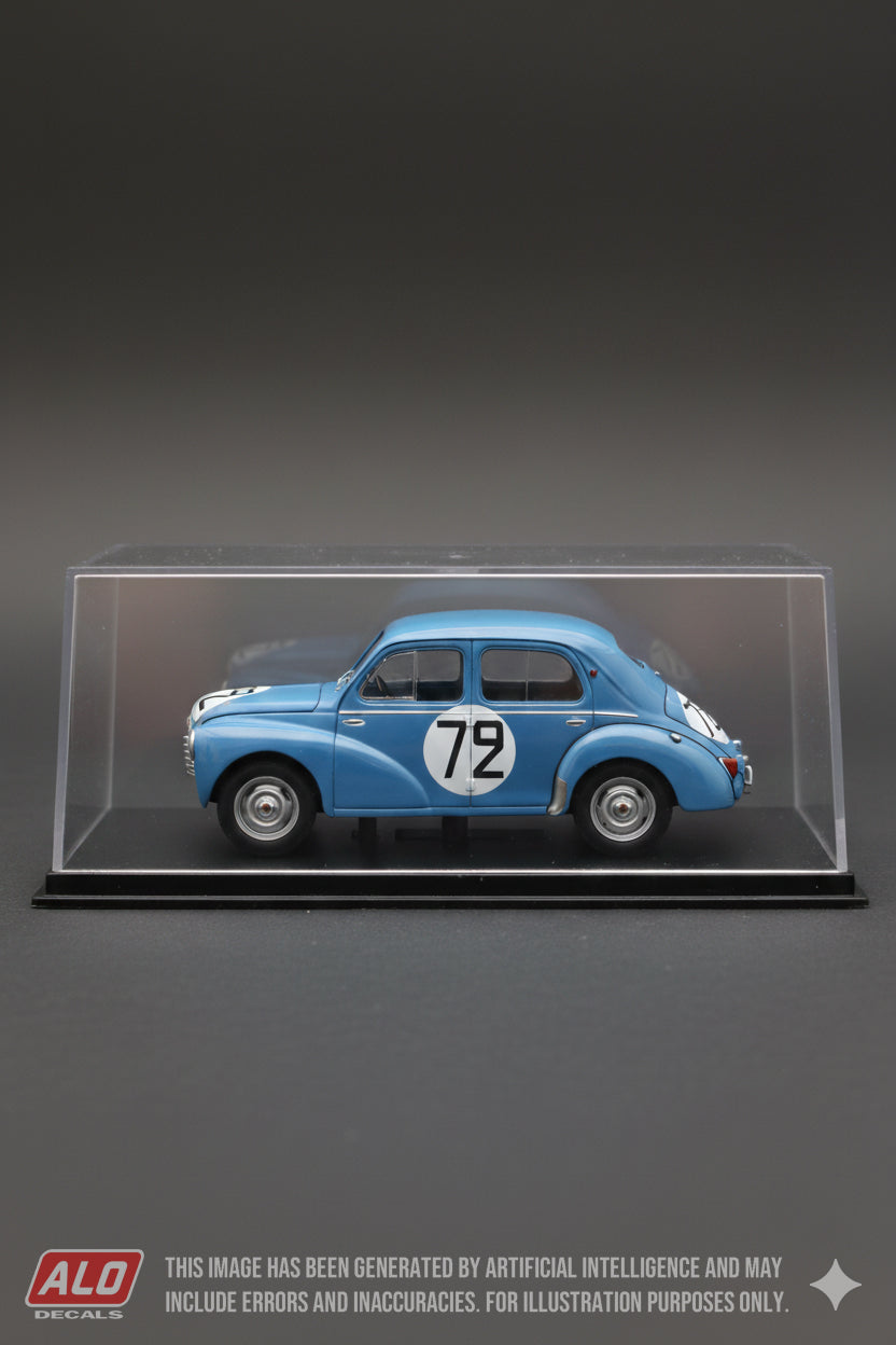 1953 LE MANS 24 HOURS #72 RENAULT 4CV JEAN HEBERT/JAMES SCOTT/ARTHUR L. JONES 1:43 DECALS