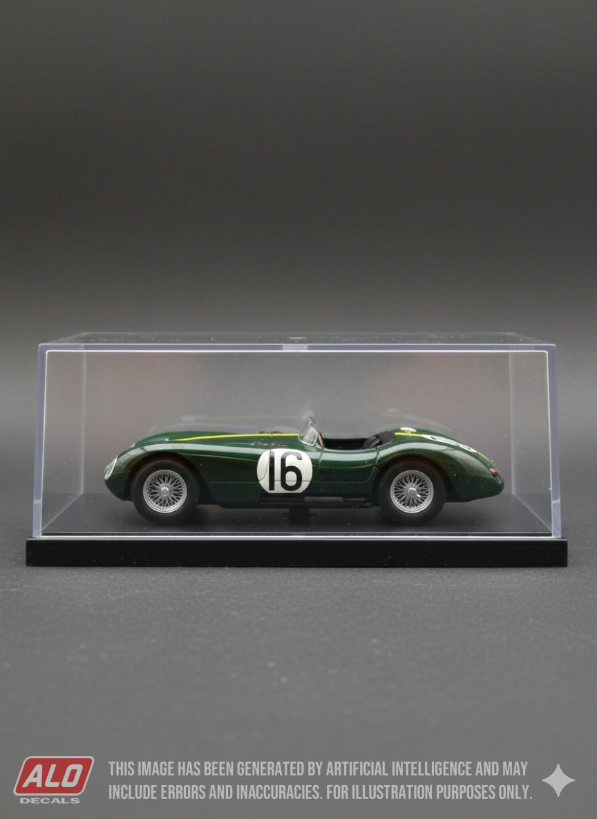 1954 LE MANS 24 HOURS #16 JAGUAR C-TYPE ROGER LAURENT/JACQUES SWATERS 1:43 DECALS