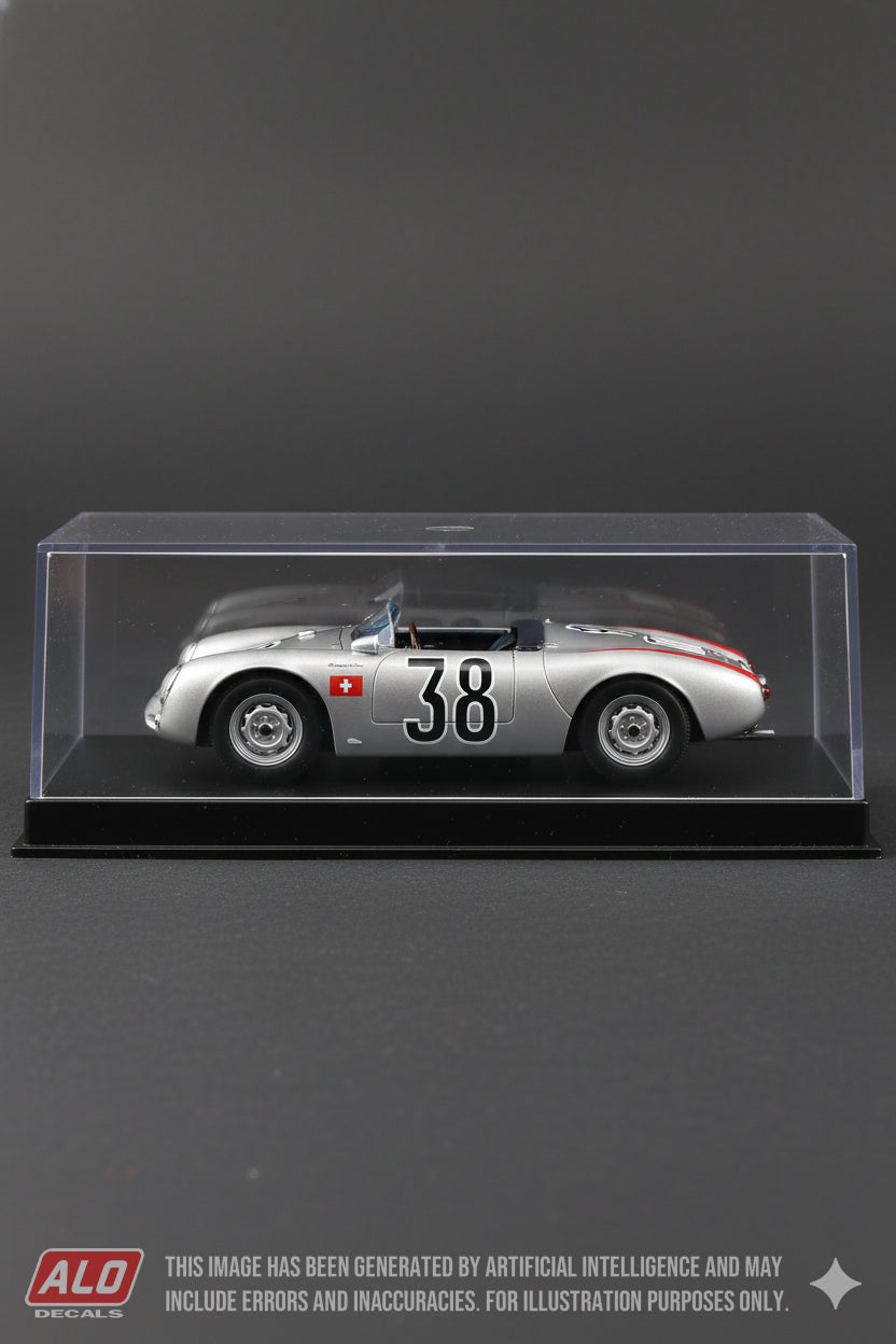 1955 LE MANS 24 HOURS #38 PORSCHE 550 WALTER RINGGENBERG/HANS-JÖRG GILOMEN 1:43 DECALS
