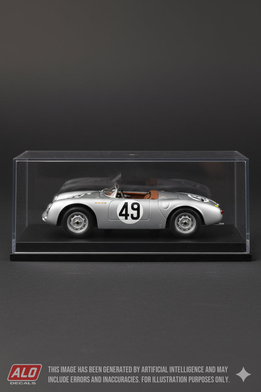 1955 LE MANS 24 HOURS #49 PORSCHE 550 AUGUSTE VEUILLET/ZORA ARKUS-DUNTOV 1:43 DECALS