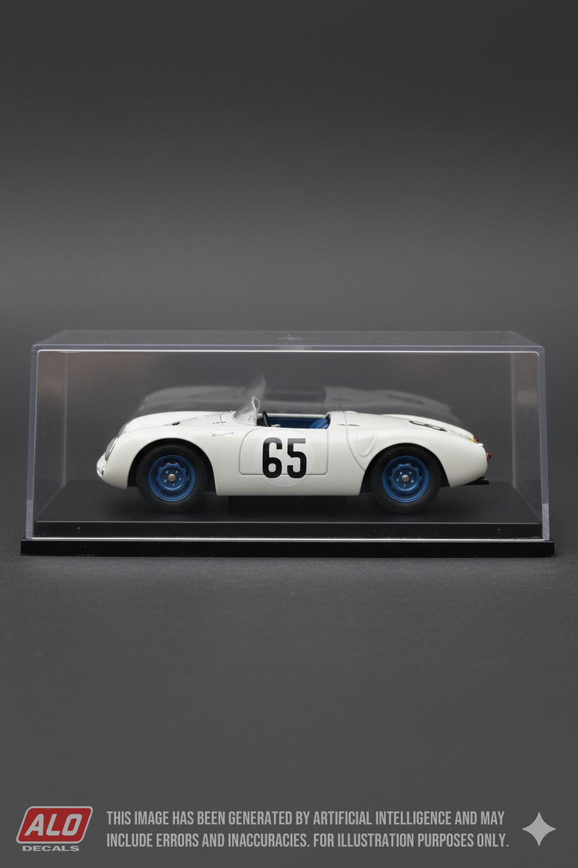 1955 LE MANS 24 HOURS #65 PORSCHE 550 GUSTAVE OLIVIER/JOSEF JESER 1:43 DECALS