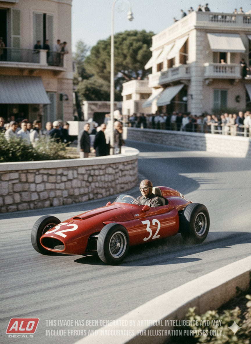 1955 MONACO GP #32 LANCIA D50 LOUIS CHIRON 1:43 DECALS