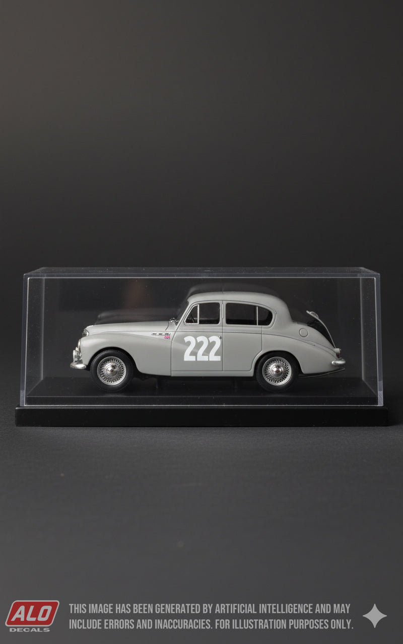 1955 MONTE CARLO RALLY #222 SUNBEAM MK.III SHEILA VAN DAMM/ANN HALL 1:43 DECALS