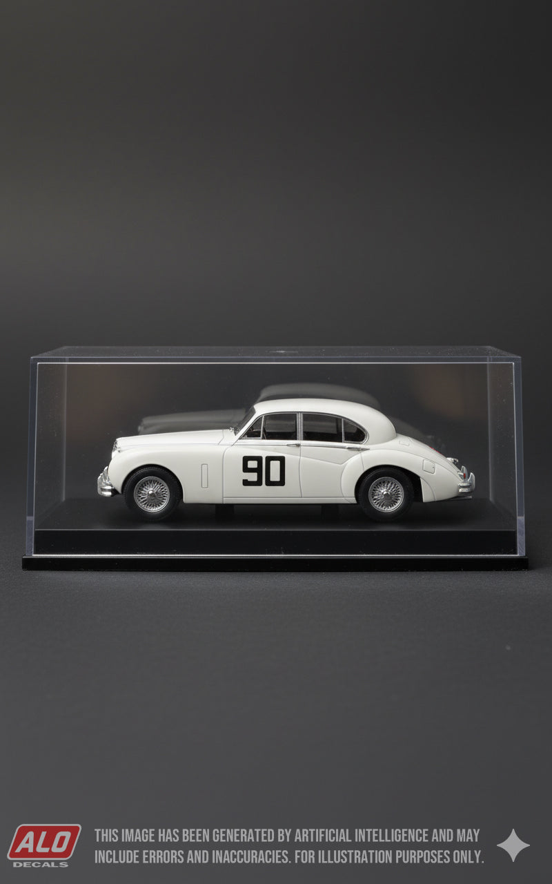 1955 MONTE CARLO RALLY #90 JAGUAR 3.4-LITRE MK.VII IAN APPLEYARD/PATRICIA APPLEYARD 1:43 DECALS