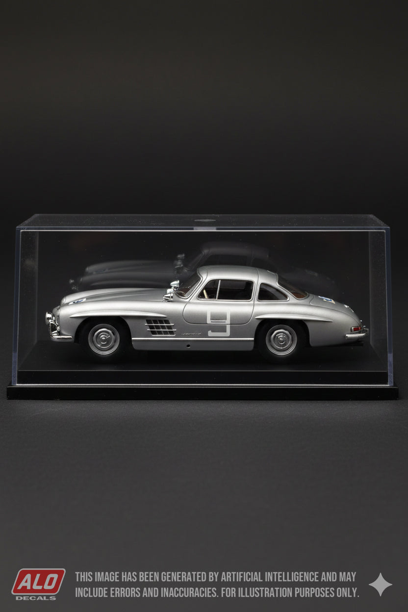1956 ACROPOLIS RALLY #9 MERCEDES-BENZ 300SL WALTER SCHOCK/ROLF MOLL 1:43 DECALS
