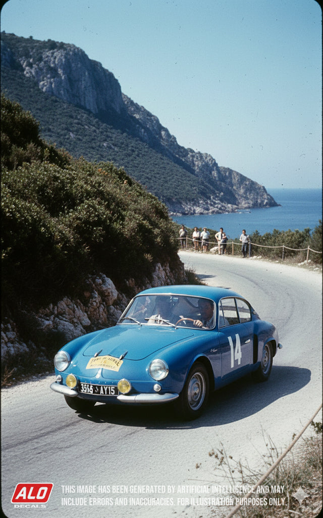 1956 TOUR DE CORSE #14 ALPINE A106 GOULIN/MIRJAN 1:43 DECALS