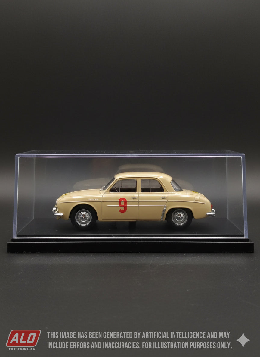 1956 TOUR DE CORSE #9 RENAULT DAUPHINE GILBERTE THIRION/NADEGE FERRIER 1:43 DECALS