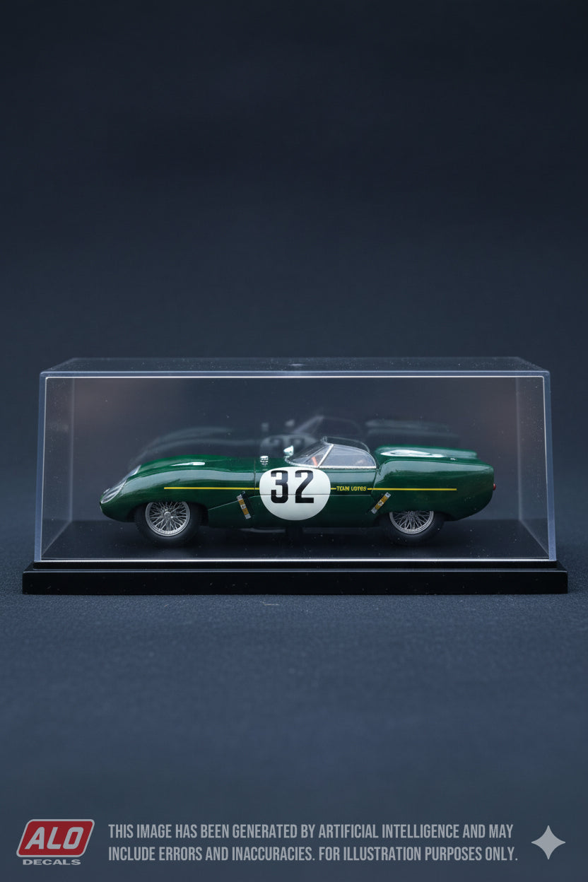1956 LE MANS 24 HOURS #32 LOTUS XI COLIN CHAPMAN/HERBERT MACKAY-FRASER 1:43 DECALS