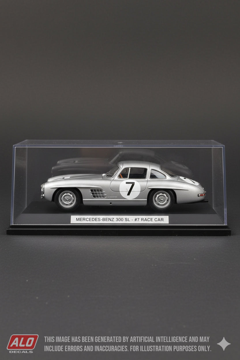 1956 LE MANS 24 HOURS #7 MERCEDES-BENZ 300SL PAUL METTERNICH/WITTIGO VON EINSIEDEL 1:43 DECALS