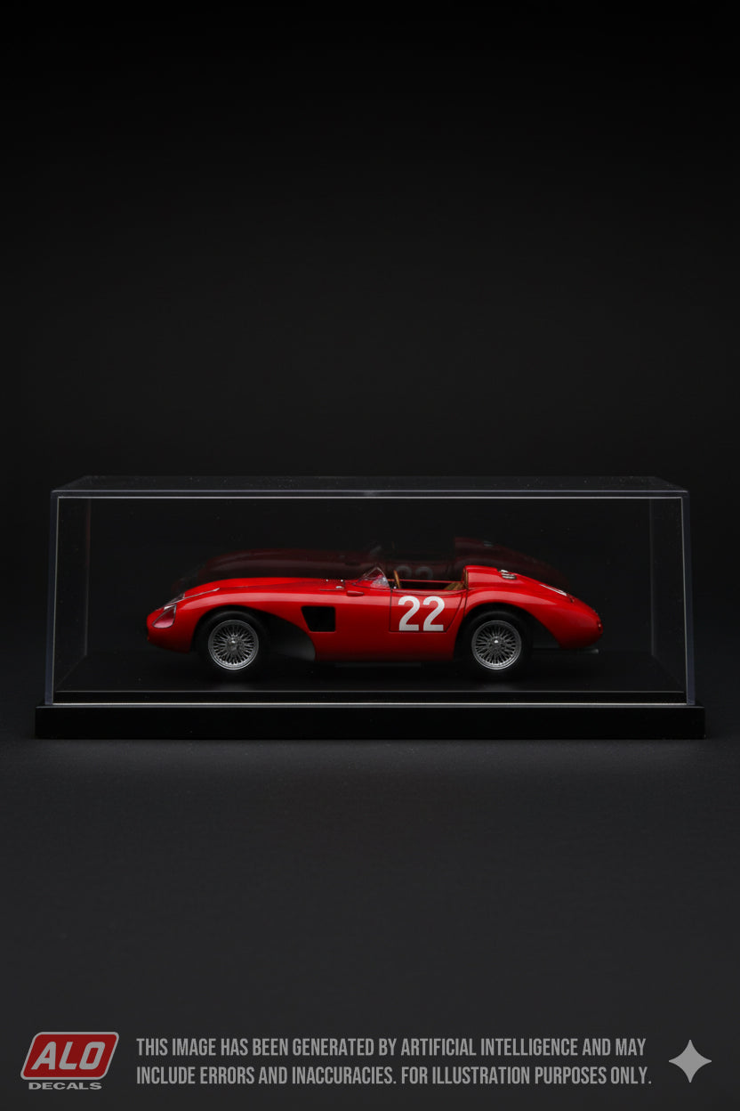 1956 MESSINA 10 HOURS #22 FERRARI 500 TR / 625 LM PHIL HILL 1:43 DECALS