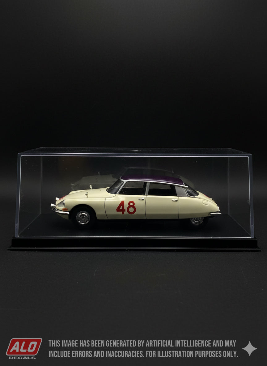 1956 MONTE CARLO RALLY #48 CITROËN DS PIERRE ROZE/JEAN-FRANCOIS DUBESSAY/JULIOLI 1:43 DECALS