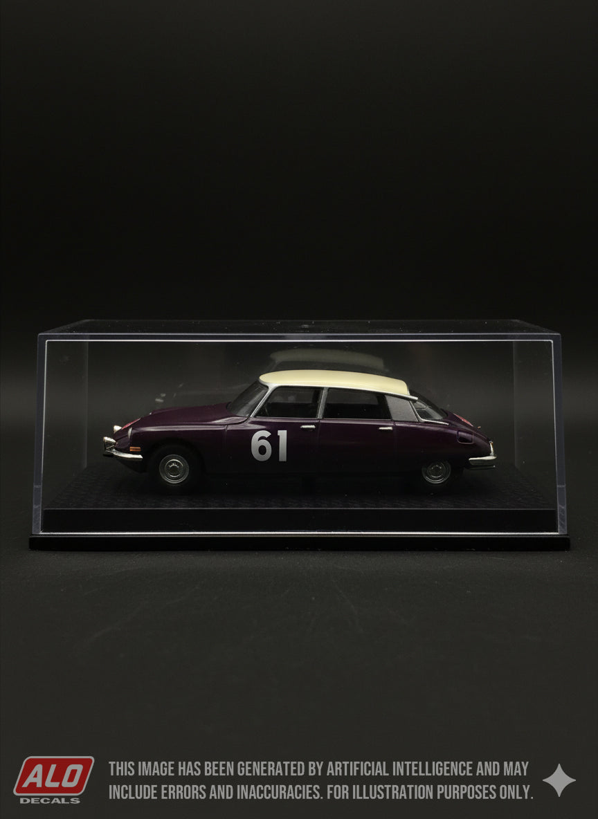 1956 MONTE CARLO RALLY #61 CITROËN DS HENRI MARANG/DIRAN MANOUKIAN 1:43 DECALS