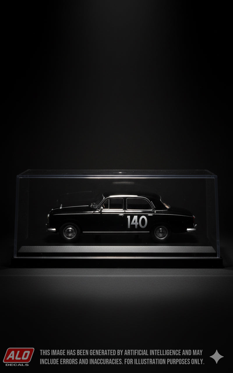 1956 MONTE CARLO RALLY #140 PEUGEOT 403 GEORGES CATTHIEUW/JEAN BONAVERO 1:43 DECALS
