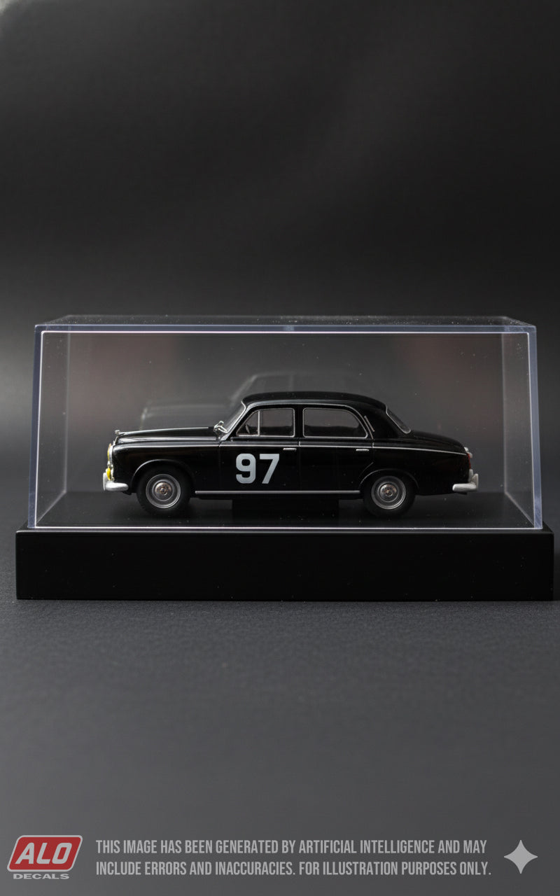 1956 MONTE CARLO RALLY #97 PEUGEOT 403 HELENE CHERRET/JEAN MENNERON 1:43 DECALS