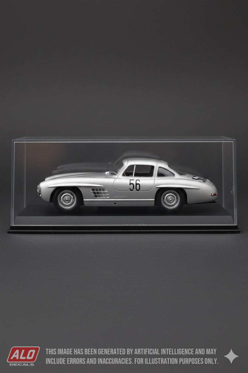 1956 NÜRBURGRING 1000 KMS #56 MERCEDES-BENZ 300SL BENGT MÅRTENSON/WITTIGO VON EINSIEDEL 1:43 DECALS