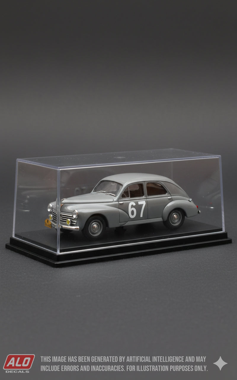 1957 TOUR DE CORSE #67 PEUGEOT 203 PAUL GUIRAUD/ORENGA DE GAFFORY 1:43 DECALS