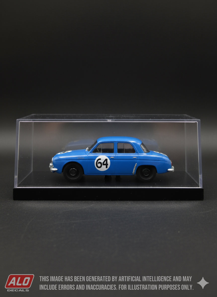 1957 SEBRING 12 HOURS #64 RENAULT DAUPHINE MAURICE MICHY/MAURICE FOULGOC 1:43, 1:32 DECALS