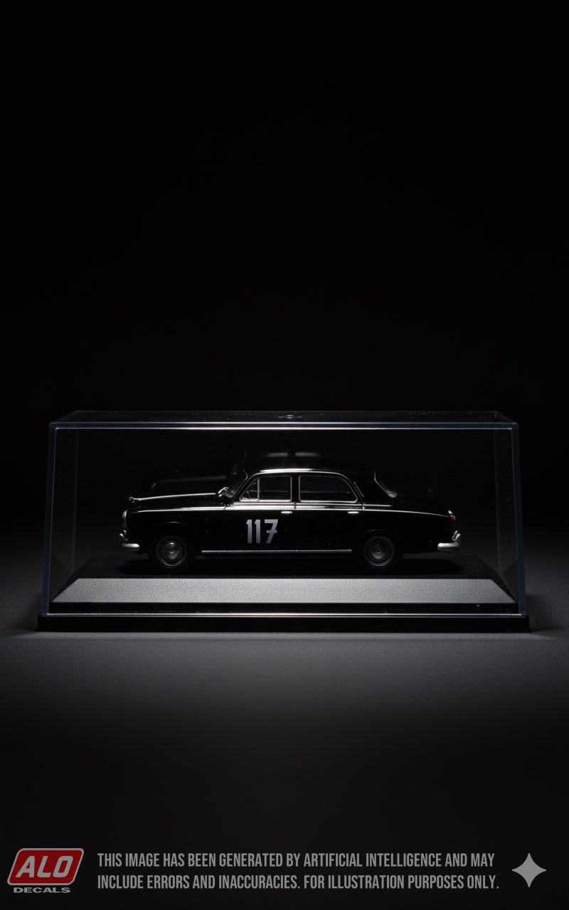 1957 TULPENRALLYE #117 PEUGEOT 403 LUC VAN DEN BERGH/JAN SMULDERS 1:43 DECALS