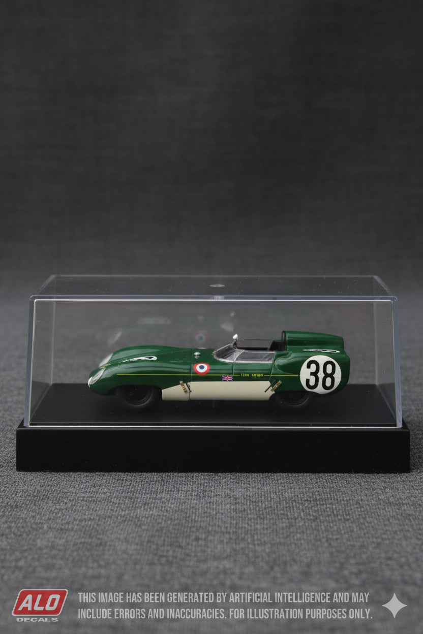 1958 LE MANS 24 HOURS #38 LOTUS XI INNES IRELAND/MIKE TAYLOR 1:43 DECALS