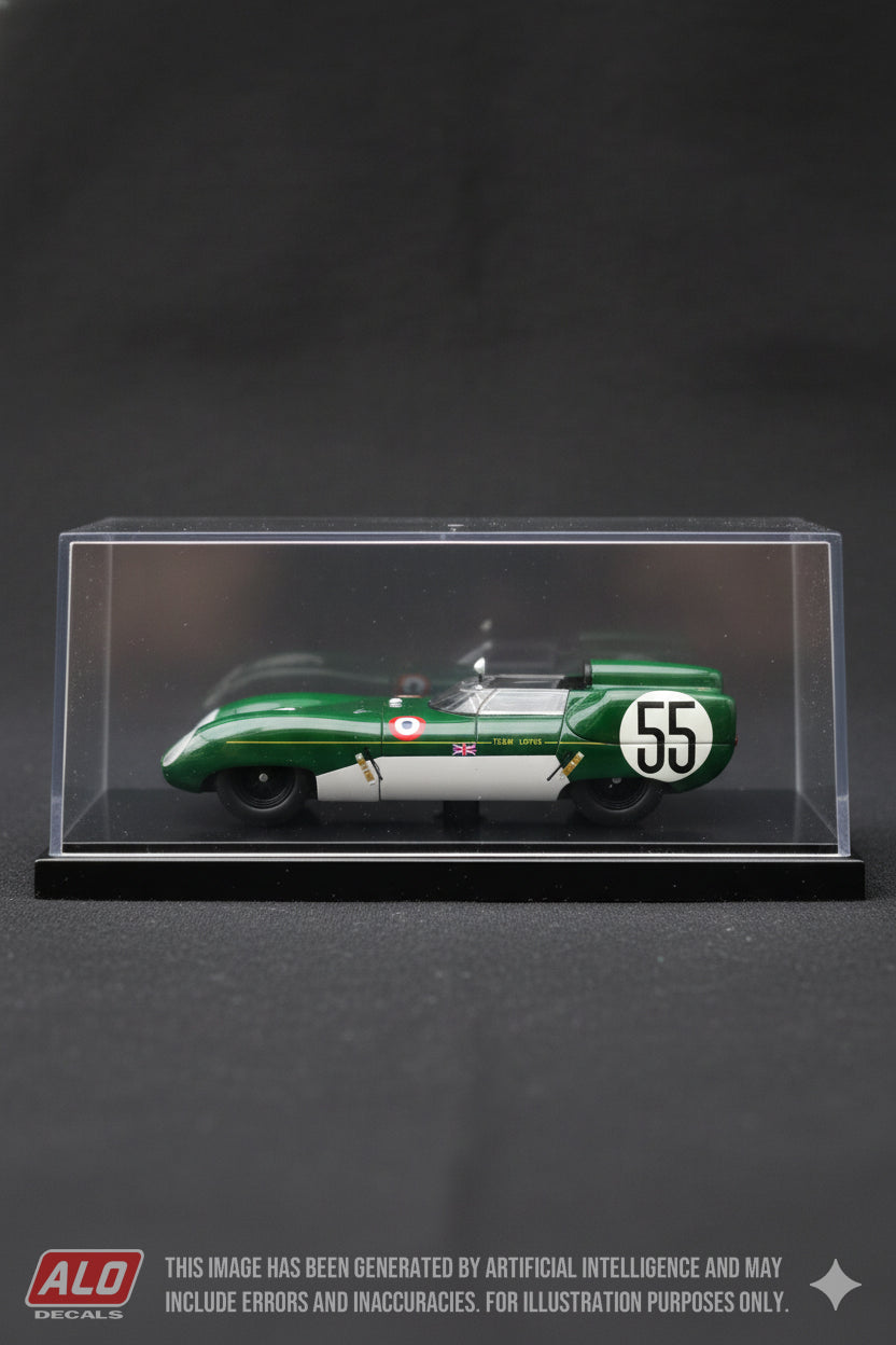 1958 LE MANS 24 HOURS #55 LOTUS XI ALAN STACEY/TOM DICKSON 1:43 DECALS