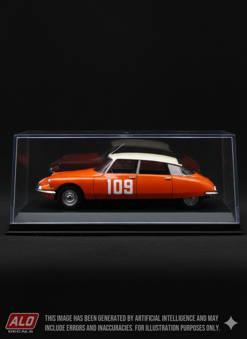 1958 MONTE CARLO RALLY #109 CITROËN DS JEAN CHARMASSON/MAURICE PEYROT 1:43 DECALS