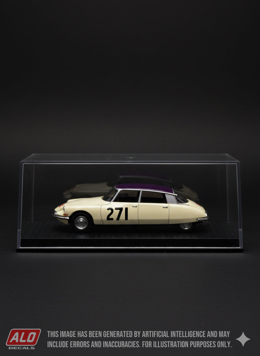 1958 MONTE CARLO RALLY #271 CITROËN DS "CAPRAVESNES" (PAUL COLTELLONI)/"ALEC" (PIERRE ALEXANDRE)1:43 DECALS