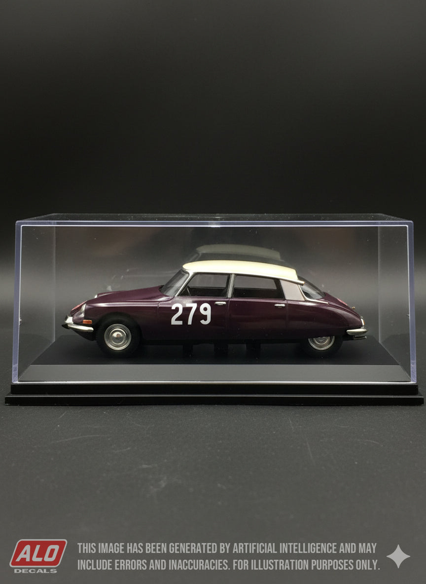 1958 MONTE CARLO RALLY #279 CITROËN DS HENRI MARANG/PIERRE ROZE 1:43 DECALS