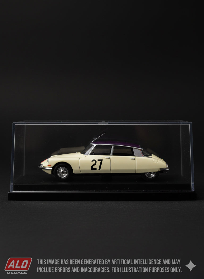 1958 MONTE CARLO RALLY #27 CITROËN DS RENE COTTON/JEAN-LOUIS LEMERLE 1:43 DECALS