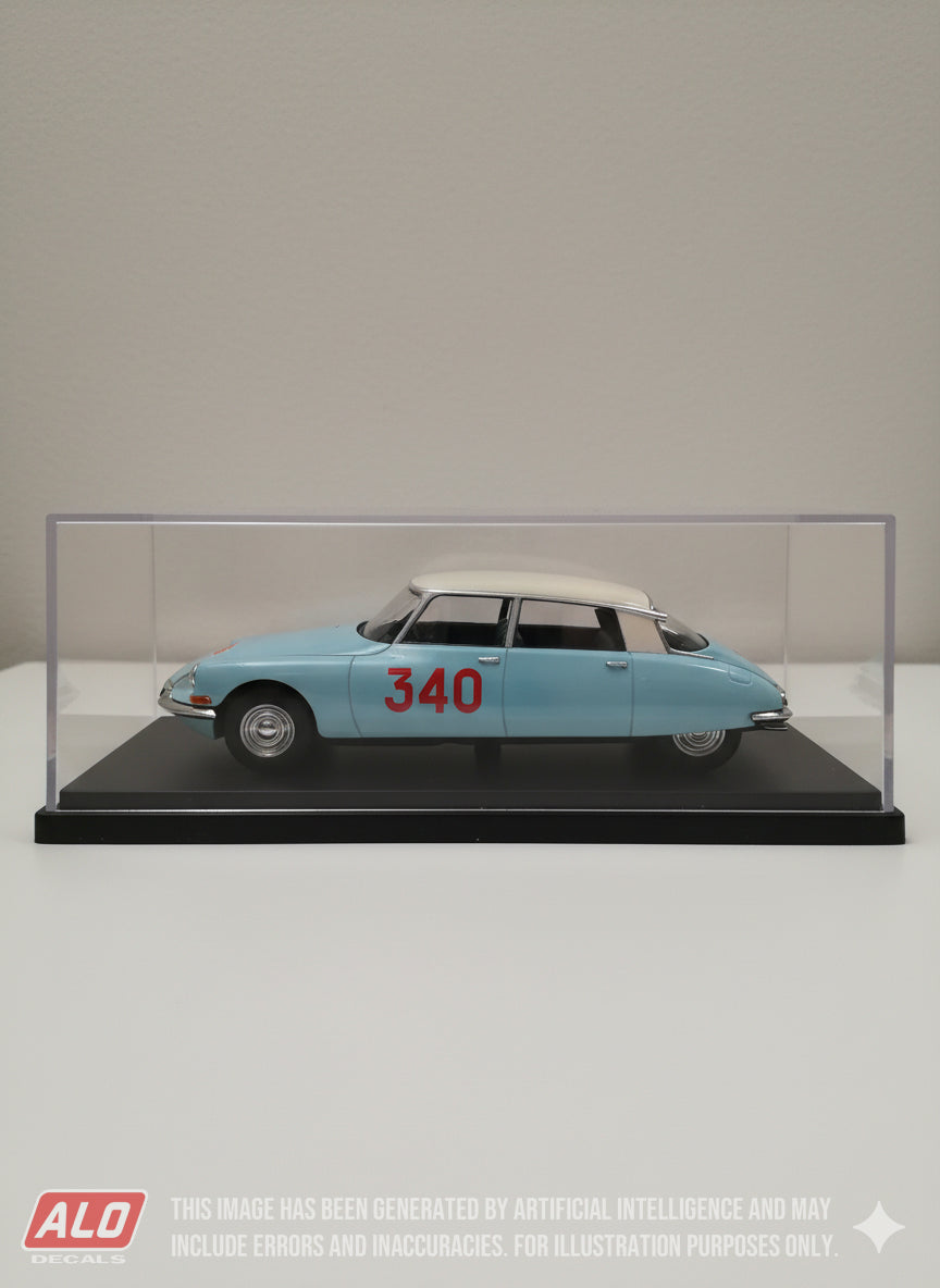 1958 MONTE CARLO RALLY #340 CITROËN DS G. BIGAUD/J. DELINDRY 1:43 DECALS