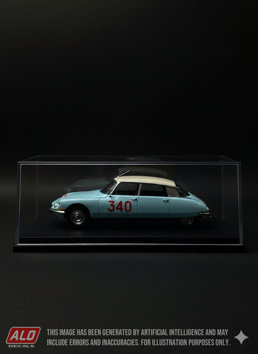 1958 MONTE CARLO RALLY #340 CITROËN DS G. BIGAUD/J. DELINDRY 1:43 DECALS