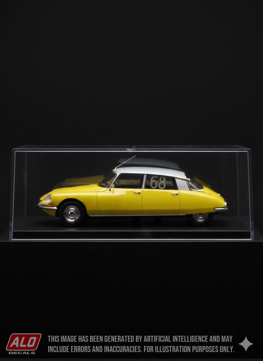 1958 MONTE CARLO RALLY #68 CITROËN DS JEAN DELLIERE/A. THOMAS 1:43 DECALS