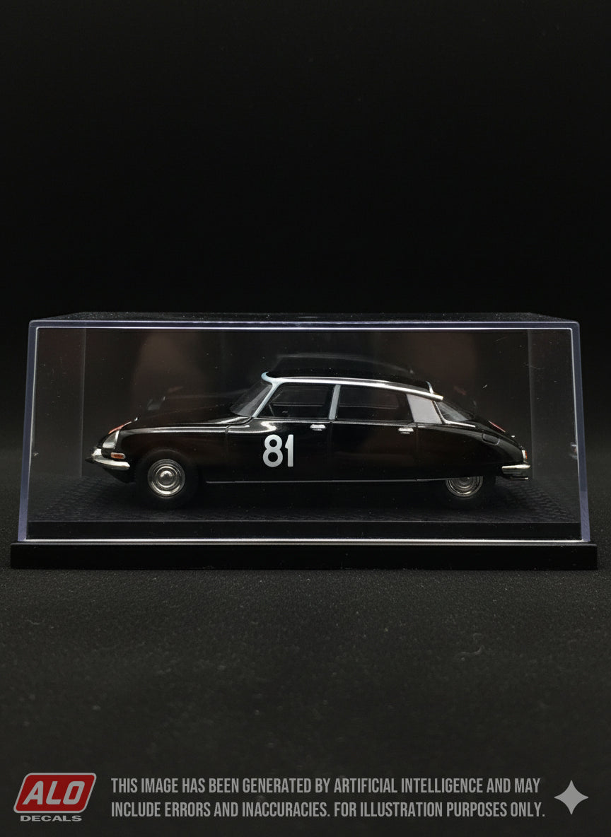1958 MONTE CARLO RALLY #81 CITROËN DS JOSE BEHRA/ROGER NATHAN-MURAT 1:43 DECALS
