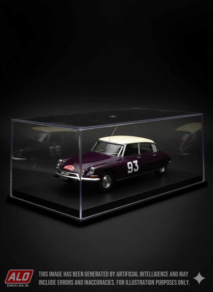 1958 MONTE CARLO RALLY #93 CITROËN DS H. HEURTEAU/J. DE BARREAU 1:43 DECALS