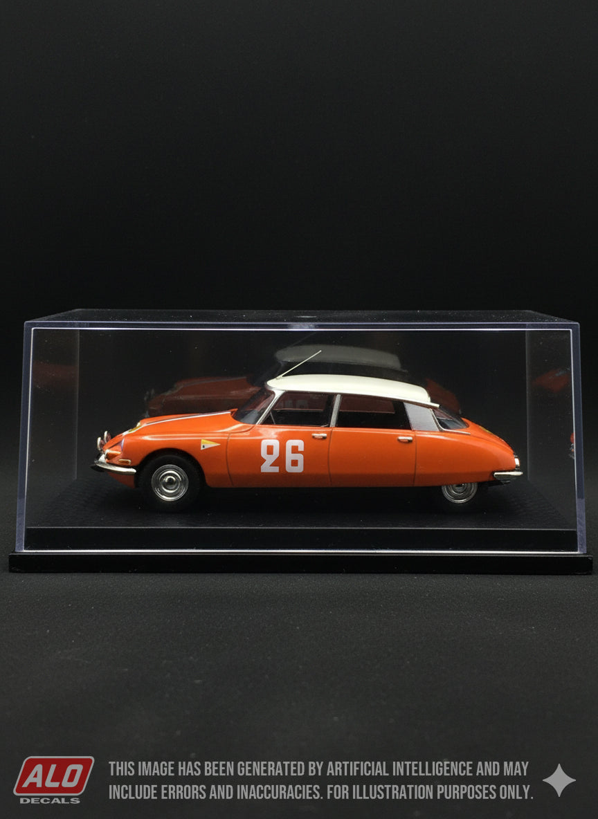 1958 TOUR DE CORSE #26 CITROËN DS PIERRE ORSINI/JEAN CANONICI 1:43 DECALS