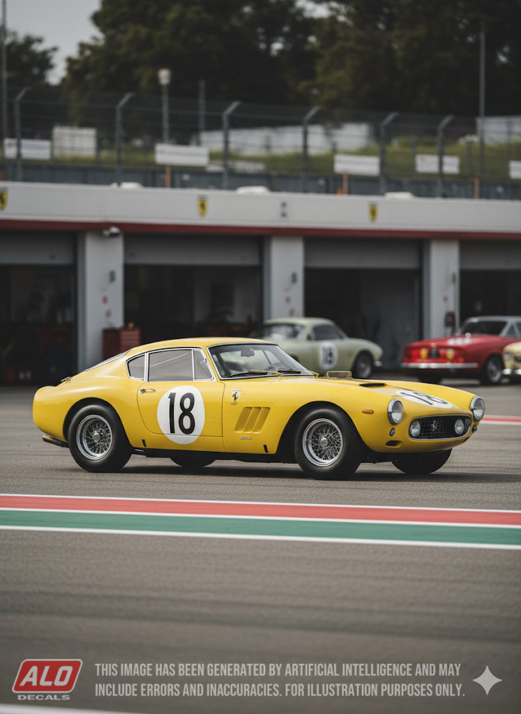 1959 LE MANS 24 HOURS #18 FERRARI 250 BERLINETTA LWB INTERIM ANDRE PILETTE/GEORGE ARENTS 1:43 DECALS