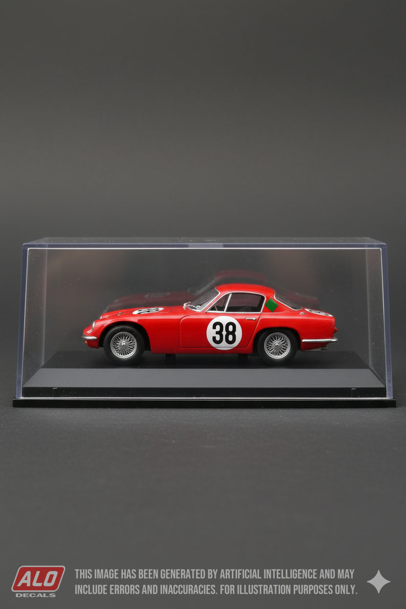 1959 LE MANS 24 HOURS #38 LOTUS ELITE JEAN-CLAUDE VIDILLES/JEAN-FRANCOIS MALLE 1:43 DECALS