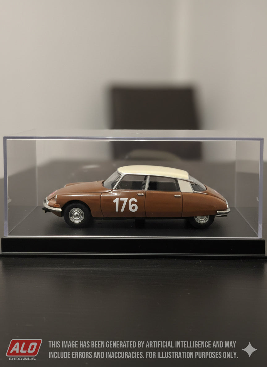 1959 MONTE CARLO RALLY #176 CITROËN DS PAUL COLTELLONI/PIERRE ALEXANDRE/CLAUDE DESROSIERS 1:43 DECALS