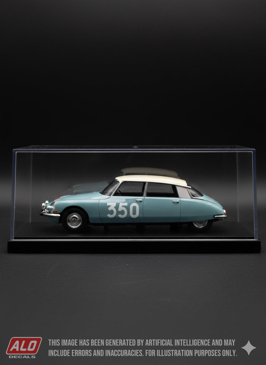 1959 MONTE CARLO RALLY #350 CITROËN DS LOUIS CHIRON/ROBERT BERGER 1:43 DECALS